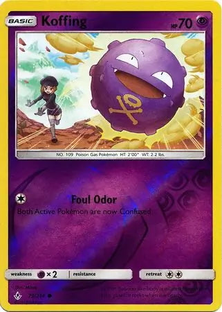 Unbroken Bonds Koffing #73/214 reverse holo